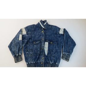 Vintage Stonewashed Jean 80s Members Only Jacket Size 12